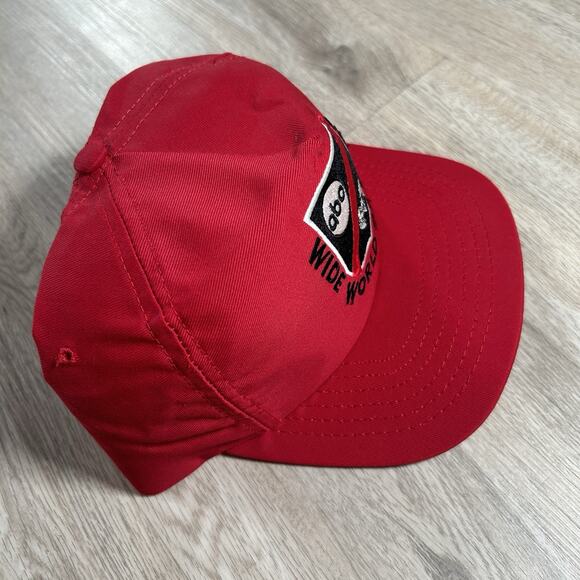 Vintage‎ ABC Sports Snapback Hat Red Made in USA Cap - Picture 8 of 8